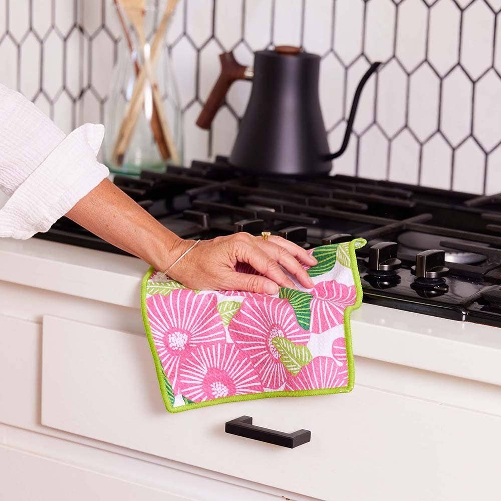 Pink Papaver Eco-Friendly Dish Cloth - Set Of 3 – Mellow Monkey