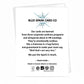 Mellow Monkey funny birthday card back featuring Blue Spark Card Co branding and humorous text on white paper