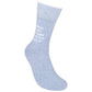 Mellow Monkey light blue cotton blend novelty socks featuring the funny nurse quote Nurses Can't Fix Stupid