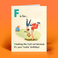 Mellow Monkey funny birthday card with retro illustration of children playing and sassy, irreverent text.