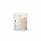 Mellow Monkey Furever Loved Memorial 9-oz pet odor neutralizing candle in a glass jar with colorful paw print designs