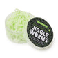 Mellow Monkey glow-in-the-dark sensory jiggle worms in a clear plastic container for tactile play