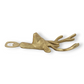 Mellow Monkey gold cast aluminum deer head bottle opener with textured antlers on a white background.