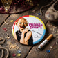 Mellow Monkey 1.25-inch round pin-back button featuring a parody illustration of Gollum as Audrey Hepburn.