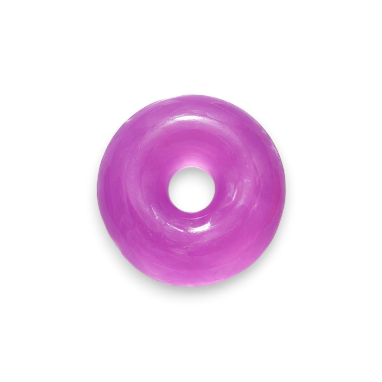 Mellow Monkey FEELZiES Jelly Donut Squishy in grape glaze purple, a soft and stretchy wearable sensory fidget toy.