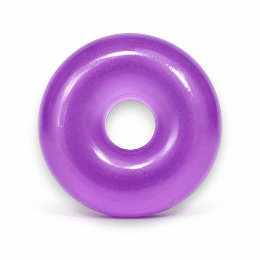 Mellow Monkey FEELZiES grape purple jelly donut sensory fidget bracelet with a smooth, squishy, and flexible texture.