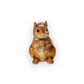 Mellow Monkey hand-painted brown resin squirrel figurine with a glossy finish and detailed texture.