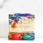 Mellow Monkey Deck The Halls handmade bar soap with colorful holiday light decorations and swirl patterns