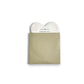 Mellow Monkey white porcelain heart-shaped coaster with black text in a protective paper sleeve