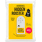 Mellow Monkey Hidden Rooster prank device in yellow packaging with realistic crowing sounds and adhesive backing.