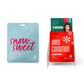 Mellow Monkey holiday-themed Lemon Lavender sheet masks in blue and red festive packaging for skincare self-care.