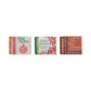 Mellow Monkey set of three decorative holiday matchboxes with retro typography and festive illustrations