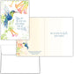 Mellow Monkey Wings of His Word religious encouragement card featuring a watercolor hummingbird and KJV scripture.
