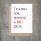 Mellow Monkey greeting card with humorous text on recycled white cardstock and a rustic Kraft envelope