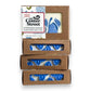 Mellow Monkey Hydrangea Heaven handmade soap bar with blue floral design, 4oz, in eco-friendly packaging.