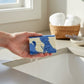 Mellow Monkey Hydrangea Heaven handmade soap bar with blue and white swirls, 4-oz, vegan and all-natural base.