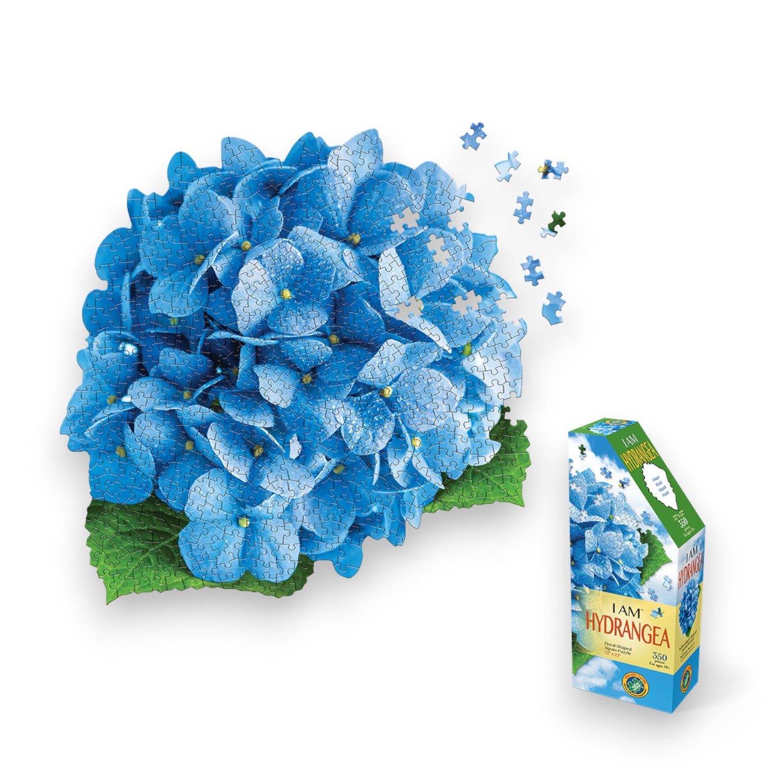 I Am Hydrangea - Floral Hydrangea Jigsaw Puzzle 350-Pc – Mellow Monkey