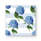 Mellow Monkey Paper Cocktail Napkins - Hydrangeas Stripe pattern with blue hydrangeas and light blue stripes.