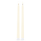 Mellow Monkey set of two 12.5-inch ivory flameless taper candles with realistic glowing LED flames