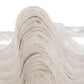 Mellow Monkey ivory resin decorative bowl with a coastal shell-inspired sculpted wave design and pearlized finish.
