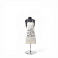Mellow Monkey vintage-style khaki canvas apron with polka dots and Will Cook for Wine text print