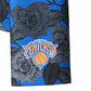 Mellow Monkey Knicks floral tea towel in blue and black with New York Knicks basketball team logo