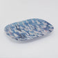 Mellow Monkey large melamine platter with a vibrant 'Race Day' design of sailboats on blue water. Dishwasher safe.