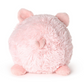 Mellow Monkey large round pink piggy plush toy with super soft shaggy polyester fur and a small curly tail