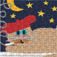 Mellow Monkey Le Chat micro puzzle featuring a tan cat wearing a red beret and smoking, with a night sky and Eiffel Tower.