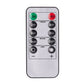 Mellow Monkey remote control for flameless LED candles with timer, mode, and brightness settings on a white background