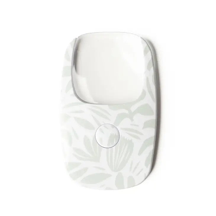 Mellow Monkey Optimum Optical LED Pocket Magnifier with a floral pattern and a push-button LED.