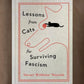 Mellow Monkey hardcover book Lessons from Cats for Surviving Fascism with a minimalist cat and yarn line art cover