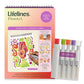 Mellow Monkey Lifelines FlowArt Pogo-Dot meditative coloring kit with bouncy marker and color-changing ink cartridges