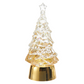 Mellow Monkey 5-inch lighted glitter water trees in gold and silver with swirling shimmer and star topper