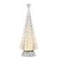 Mellow Monkey 15-inch silver tabletop Christmas tree with internal swirling glitter and warm LED lighting