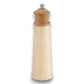 Mellow Monkey 8-inch lighthouse shaped salt and pepper mill, made of light-colored rubberwood.