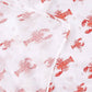 Mellow Monkey extra large muslin swaddle blanket in white with a red lobster print pattern