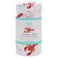 Mellow Monkey Heads and Tails muslin swaddle blanket with red lobster print on soft bamboo cotton fabric