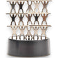 Mellow Monkey magnetic desktop sculpture featuring stainless steel acrobat figures stacked on a black base.