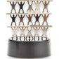 Mellow Monkey magnetic desktop sculpture featuring stainless steel acrobat figures stacked on a black base.