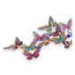 Mellow Monkey magnetic butterfly sculpture featuring colorful stainless steel butterfly pieces for desk decoration.