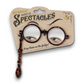 Mellow Monkey Simply Marvellous magnetic round reading glasses in a tortoiseshell pattern on retail display card.