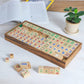 Mellow Monkey NOVICA Mah Jongg Rainwood Tile Game, handcrafted from raintree wood with painted Chinese symbols. Includes 144 tiles and a wooden box.