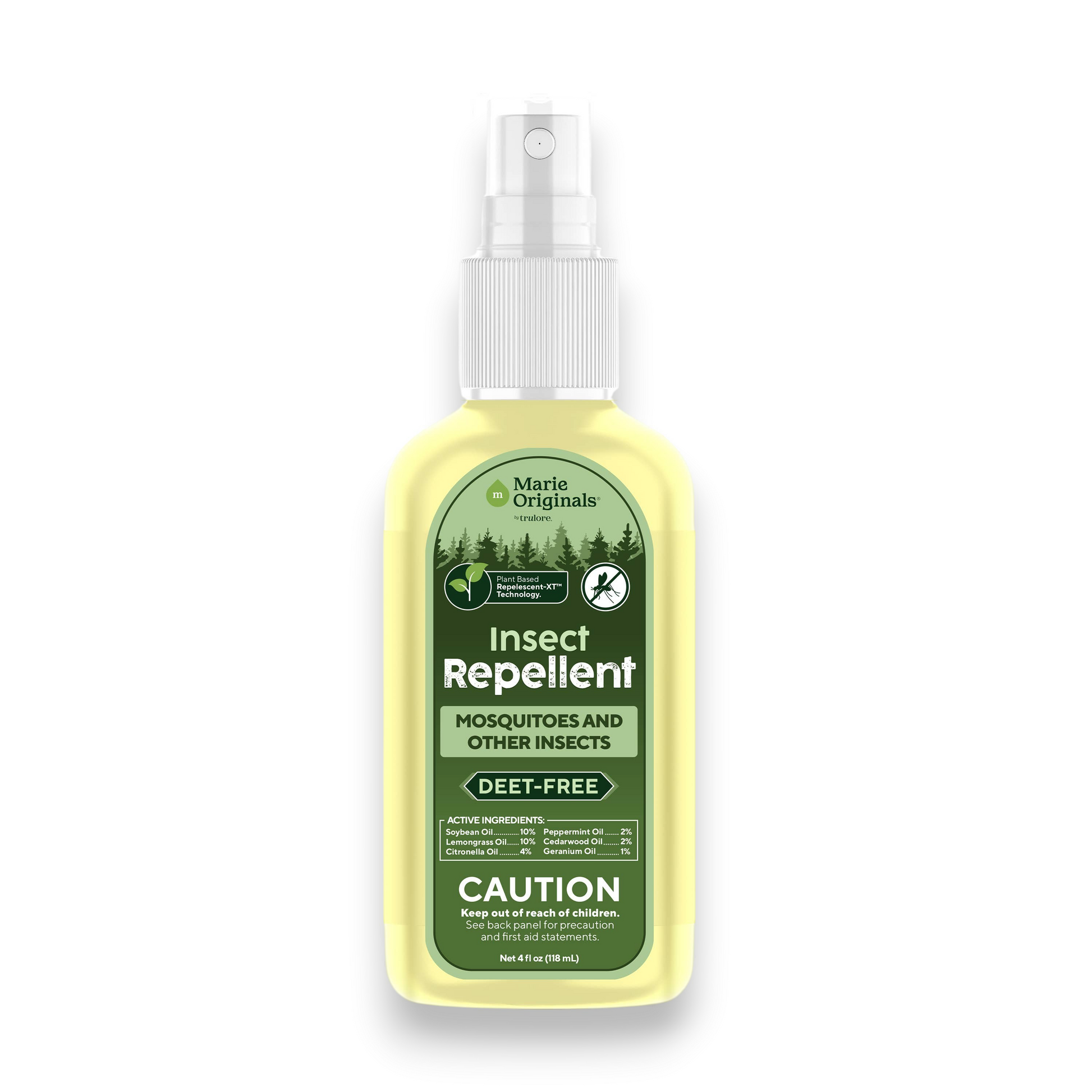 Mellow Monkey Marie Originals plant-based DEET-free insect repellent spray bottle with essential oil blend