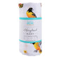 Mellow Monkey Maryland themed baby muslin swaddle blanket featuring Baltimore oriole birds and state flag motifs.