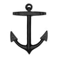 Mellow Monkey handcrafted matte black anchor door knocker for coastal home decor