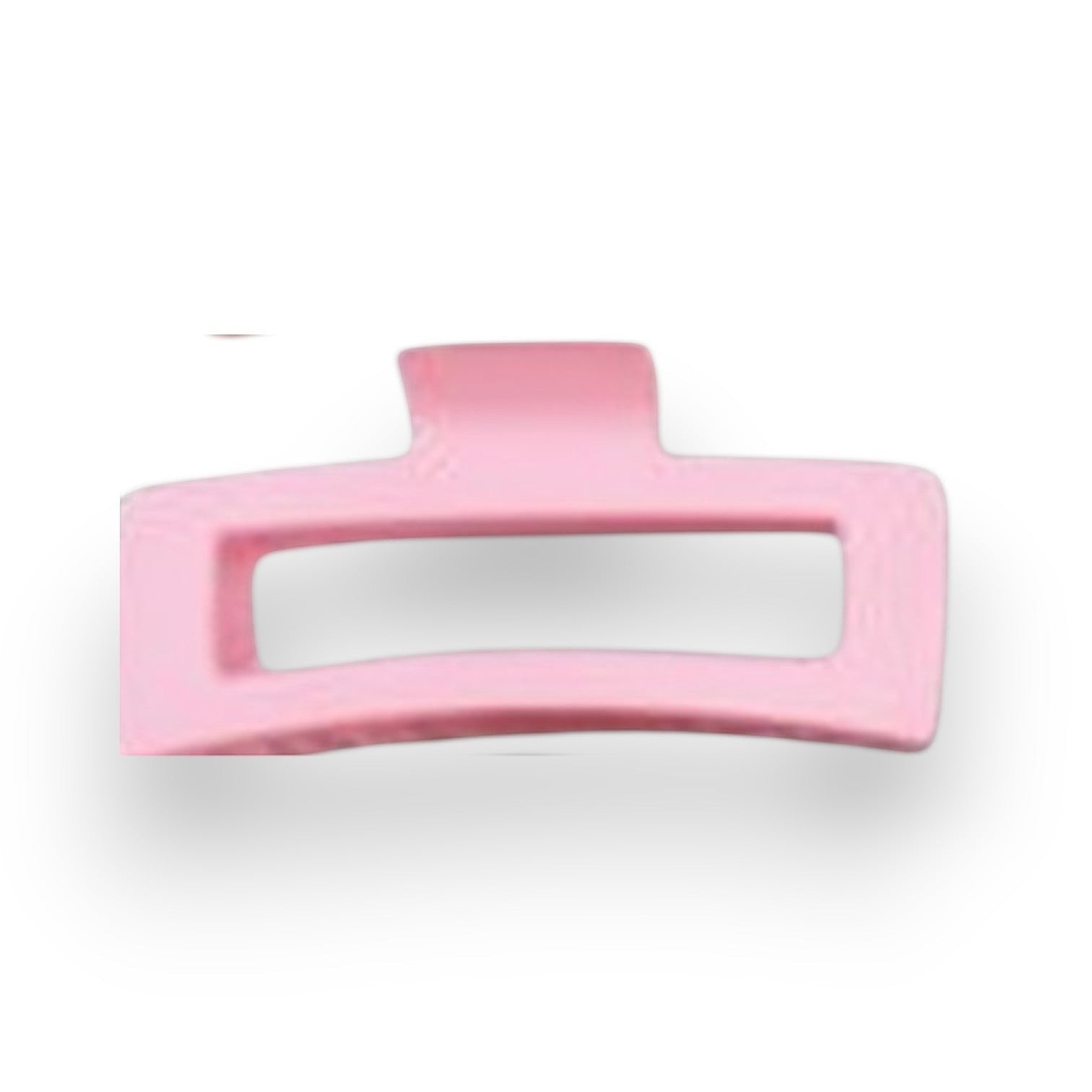 Mellow Monkey jumbo matte rectangle hair claws in an assortment of 11 pastel and neutral colors with cut-out designs.