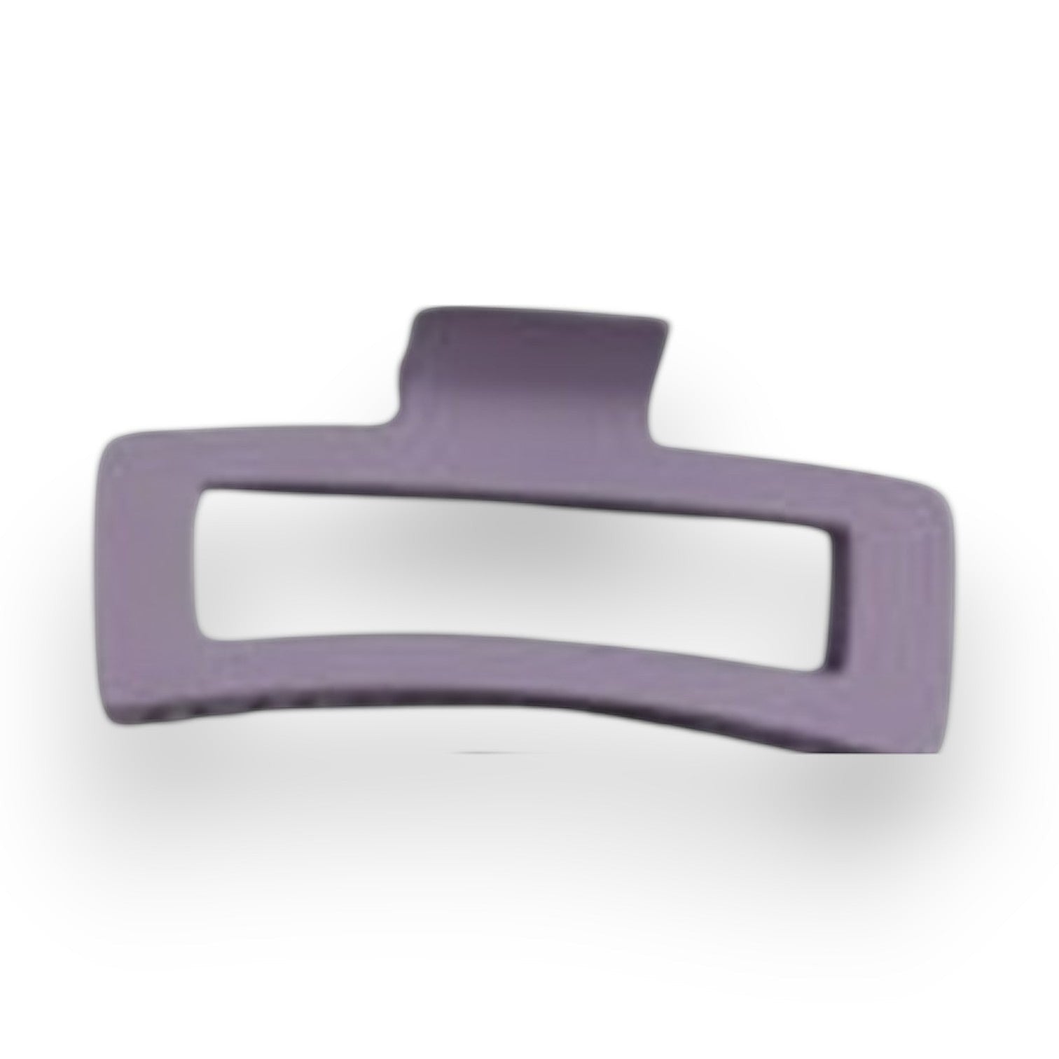 Mellow Monkey jumbo matte rectangle hair claws in assorted pastel and neutral colors with cut-out design.