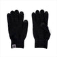 Mellow Monkey Britt's Knits men's black moss stitch gloves with tech-compatible fingertips and ribbed cuffs