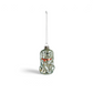 Mellow Monkey vintage-style mercury glass dog ornament with metallic shimmer and hand-painted details.